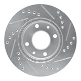 R1 Concepts 1983-1985 Renault R18I Front Left Drilled & Slotted Silver Brake Rotor by R1 Concepts 631-23002L