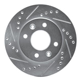 R1 Concepts 1983-1985 Renault R18I Front Left Drilled & Slotted Silver Brake Rotor by R1 Concepts 631-23002L