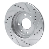 R1 Concepts 1983-1985 Renault R18I Front Left Drilled & Slotted Silver Brake Rotor by R1 Concepts 631-23002L