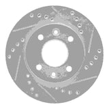 R1 Concepts 1983-1985 Renault R18I Front Right Drilled & Slotted Silver Brake Rotor by R1 Concepts 631-23002R