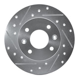 R1 Concepts 1981-1983 Renault Fuego Front Left Drilled & Slotted Silver Brake Rotor by R1 Concepts 631-23004L