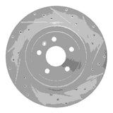 R1 Concepts 12-16 Tesla Model S Rear Right Drilled & Slotted Silver Brake Rotor by R1 Concepts RNC-631-26000R