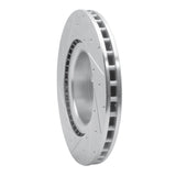 Dynamic Friction 2012-2021 Tesla Model S Front Right Drilled & Slotted Silver Brake Rotor by Dynamic Friction Company 631-26001R