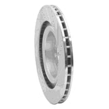 Dynamic Friction 2012-2021 Tesla Model S Rear Left Drilled & Slotted Silver Brake Rotor by Dynamic Friction Company 631-26006L