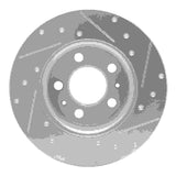 R1 Concepts 1967-1972 Volvo 164 Front Left Drilled & Slotted Silver Brake Rotor by R1 Concepts 631-27000L