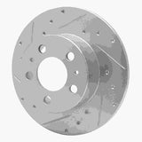 R1 Concepts 1967-1972 Volvo 164 Front Right Drilled & Slotted Silver Brake Rotor by R1 Concepts 631-27000R