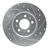 R1 Concepts 1967-1972 Volvo 164 Front Right Drilled & Slotted Silver Brake Rotor by R1 Concepts 631-27000R