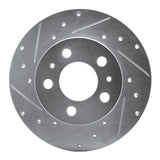 R1 Concepts 1967-1972 Volvo 164 Front Right Drilled & Slotted Silver Brake Rotor by R1 Concepts 631-27000R
