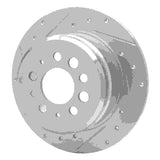 R1 Concepts 1967-1974 Volvo 142 Rear Left Drilled & Slotted Silver Brake Rotor by R1 Concepts 631-27001L