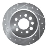 R1 Concepts 1967-1974 Volvo 142 Rear Left Drilled & Slotted Silver Brake Rotor by R1 Concepts 631-27001L