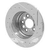 R1 Concepts 1967-1974 Volvo 142 Rear Left Drilled & Slotted Silver Brake Rotor by R1 Concepts 631-27001L