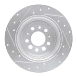 R1 Concepts 1967-1974 Volvo 142 Rear Right Drilled & Slotted Silver Brake Rotor by R1 Concepts 631-27001R