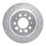R1 Concepts 1967-1974 Volvo 142 Rear Right Drilled & Slotted Silver Brake Rotor by R1 Concepts 631-27001R