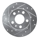 R1 Concepts 1975-1987 Volvo GLE/DL/242/245/244 Front Left Drilled & Slotted Silver Brake Rotor by R1 Concepts 631-27003L
