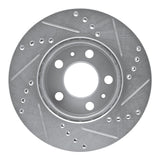 R1 Concepts 1976-1993 Volvo 242/GLE/264/265/DL/262/245/240/244 Front Left Drilled & Slotted Silver Brake Rotor by R1 Concepts 631-27005L
