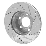 R1 Concepts 1976-1993 Volvo 242/GLE/264/265/DL/262/245/240/244 Front Left Drilled & Slotted Silver Brake Rotor by R1 Concepts 631-27005L