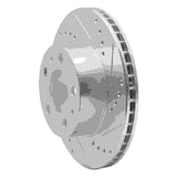 R1 Concepts 1976-1993 Volvo 240/242/244/GLE/262/265/DL/264/245 Front Right Drilled & Slotted Silver Brake Rotor by R1 Concepts 631-27005R