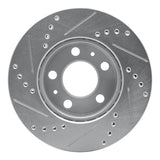 R1 Concepts 1976-1993 Volvo 240/242/244/GLE/262/265/DL/264/245 Front Right Drilled & Slotted Silver Brake Rotor by R1 Concepts 631-27005R