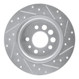 R1 Concepts 1974-1995 Volvo 740/745 Series Rear Left Drilled & Slotted Silver Brake Rotor by R1 Concepts 631-27006L