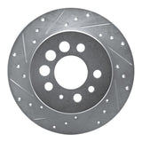 R1 Concepts 1974-1995 Volvo 740/745 Series Rear Left Drilled & Slotted Silver Brake Rotor by R1 Concepts 631-27006L