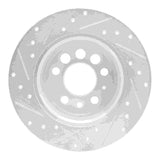 R1 Concepts 1974-1995 Volvo 264/240 Rear Right Drill & Slot Silver Brake Rotor by R1 Concepts 631-27006R