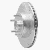 R1 Concepts 1982-1987 Volvo 740/745/760 Series Front Right Drilled & Slotted Silver Brake Rotor by R1 Concepts 631-27010R