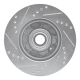 R1 Concepts 1982-1987 Volvo 740/745/760 Series Front Right Drilled & Slotted Silver Brake Rotor by R1 Concepts 631-27010R