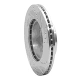 R1 Concepts 1982-1990 Volvo 760 Series/740/745 Front Left Drilled & Slotted Silver Brake Rotor