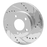 R1 Concepts 1982-1990 Volvo 760 Series/740/745 Front Right Drilled & Slotted Silver Brake Rotor by R1 Concepts 631-27012R