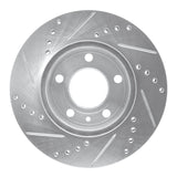 R1 Concepts 1982-1990 Volvo 760 Series/740/745 Front Right Drilled & Slotted Silver Brake Rotor by R1 Concepts 631-27012R