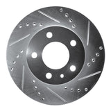 R1 Concepts 1982-1990 Volvo 760 Series/740/745 Front Right Drilled & Slotted Silver Brake Rotor by R1 Concepts 631-27012R