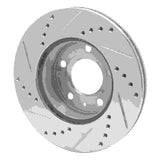 R1 Concepts 1982-1990 Volvo 760 Series/740/745 Front Right Drilled & Slotted Silver Brake Rotor by R1 Concepts 631-27012R