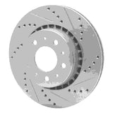 R1 Concepts 1982-1992 Volvo 780/760 Series/740/745/940 Front Right Drilled & Slotted Silver Brake Rotor by R1 Concepts 631-27013R