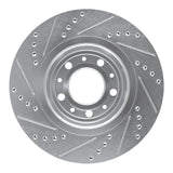 R1 Concepts 1982-1992 Volvo 780/760 Series/740/745/940 Front Right Drilled & Slotted Silver Brake Rotor by R1 Concepts 631-27013R