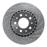 R1 Concepts 1982-1992 Volvo 780/760 Series/740/745/940 Front Right Drilled & Slotted Silver Brake Rotor by R1 Concepts 631-27013R