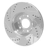 R1 Concepts 1982-1992 Volvo 780/760 Series/740/745/940 Front Right Drilled & Slotted Silver Brake Rotor by R1 Concepts 631-27013R