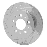 R1 Concepts 1988-1994 Volvo 780/740/745/960/760 Series Rear Left Drilled & Slotted Silver Brake Rotor by R1 Concepts 631-27014L