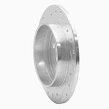 R1 Concepts 1988-1994 Volvo 780/760 Series/960/740/745 Rear Right Drilled & Slotted Silver Brake Rotor by R1 Concepts 631-27014R
