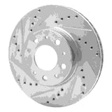R1 Concepts 1991-1995 Volvo 740/745/780/940/960 Front Left Drilled & Slotted Silver Brake Rotor by R1 Concepts 631-27015L