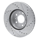 R1 Concepts 1991-1995 Volvo 740/745/780/940/960 Front Left Drilled & Slotted Silver Brake Rotor by R1 Concepts 631-27015L