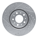 R1 Concepts 1991-1995 Volvo 780/740/745/940/960 Front Right Drilled & Slotted Silver Brake Rotor by R1 Concepts 631-27015R