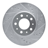 R1 Concepts 1991-1995 Volvo 780/740/745/940/960 Front Right Drilled & Slotted Silver Brake Rotor by R1 Concepts 631-27015R