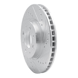 R1 Concepts 1993-1995 Volvo 850 Front Left Drilled & Slotted Silver Brake Rotor by R1 Concepts 631-27016L