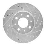 R1 Concepts 1993-1995 Volvo 850 Front Left Drilled & Slotted Silver Brake Rotor by R1 Concepts 631-27016L