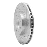 R1 Concepts 1993-1995 Volvo 850 Front Right Drilled & Slotted Silver Brake Rotor by R1 Concepts 631-27016R