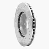 R1 Concepts 1993-1995 Volvo 850 Front Right Drilled & Slotted Silver Brake Rotor by R1 Concepts 631-27016R