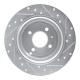 R1 Concepts 1993-1995 Volvo 850 Rear Left Drilled & Slotted Silver Brake Rotor by R1 Concepts 631-27017L