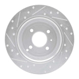 R1 Concepts 1993-1995 Volvo 850 Rear Right Drilled & Slotted Silver Brake Rotor by R1 Concepts 631-27017R