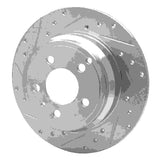 R1 Concepts 1996-2004 Volvo V70/S70/850/C70 Rear Left Drilled & Slotted Silver Brake Rotor by R1 Concepts 631-27019L