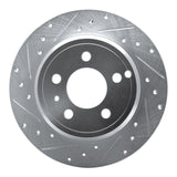 R1 Concepts 1996-2004 Volvo V70/S70/850/C70 Rear Left Drilled & Slotted Silver Brake Rotor by R1 Concepts 631-27019L